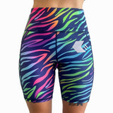 UV Rainbow Zebra Shorts