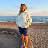 Midnight Blue Leaf Shorts at Sunset