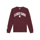 Varsity Medium Fit Sweatshirt Burgundy