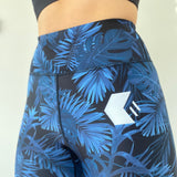 Front view of Midnight Blue Leaf Shorts