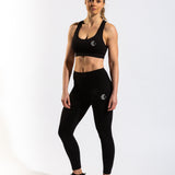 Performance Black Leggings and Bra outfit