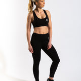 Performance Black Leggings and Sports Bra