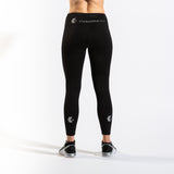 Performance Black Leggings with waist pocket