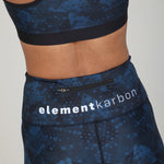 Waist Pocket Leggings - Midnight Blue Hexagon