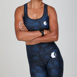 Activewear outfit - Midnight Blue Hexagon Design